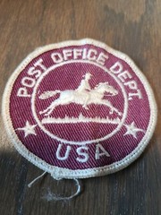 RARE 1955 UNITED STATES POST OFFICE DEPT USPS POSTAL SERVICE PATCH 3″ ROUND