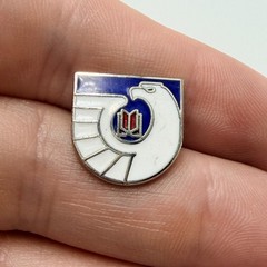 Federal Depository Library Program Logo Lapel Pin Blue Enamel FDLP GPO Vintage