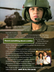 1995 US Army Soldier Woman Flight Crew Chief vintage Print AD Advertisement