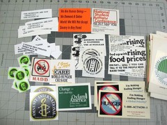 vtg 1960s – 90s political protest flyer and sticker archive lot 326 pcs Vietnam