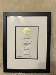 Governor of the State of Georgia 2007 Invitation, Black Framed, For Collectors