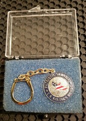U.S. Savings Bond Key Chain for Patriotic Services Government w/Case VINTAGE