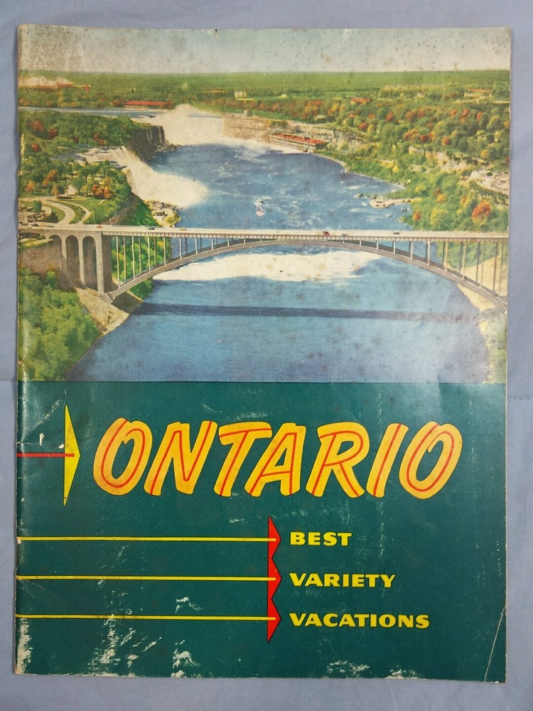 Canada Ontario Tourism Best Variety Vacation Dept of Travel & Publicity Booklet