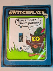Woodsy Owl Light Switch Plate Vintage Give A Hoot Don’t Pollute New In Package