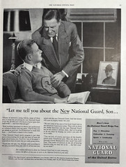 1947 National Guard Of The United States Recruiting Son Pay sports VTG print Ad