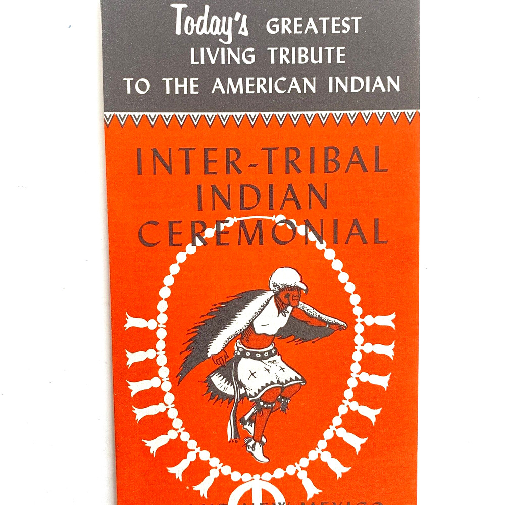 1967 US Inter Tribal Indian Ceremonial 46th Year Brochure Gallup New Mexico