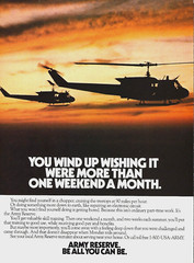 1985 US Army Reserve Helicopter Be All You Can Be vintage Print Ad Advertisement