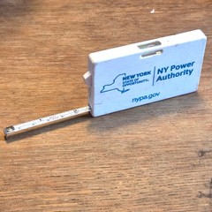 NY Power Authority Advertising Item Vintage Pocket Ruler and Level New York