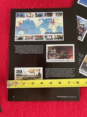 Vintage 1997 USAF 50th Anniversary Commemorative Postage Stamp Print Ad