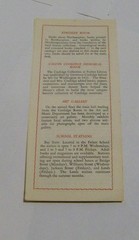 Vintage 1970s FORBES LIBRARY brochure Northampton Massachusetts pamphlet OLD