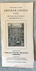 House ABRAHAM LINCOLN Died In Oldroyd Lincoln Memorial Collection Washington DC