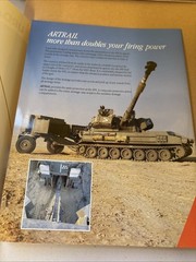 Vintage Urdan ARTRAIL Ammunition Trailer for M-109 SPH Israeli Military Brochure