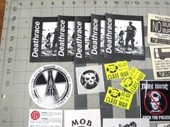 vtg 1980s – 90s political protest Hardline Meat is Murder Punk sticker lot of 33