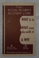 Vintage 1944 Social Security Brochure