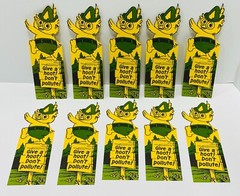 Vtg Woodsy The Owl Give A Hoot Don’t Pollute! Book markers lot of 10 collectible