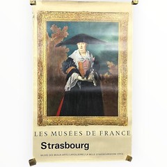 Original Vintage Poster Les Musée De France, La Belle Strasbourgeoise