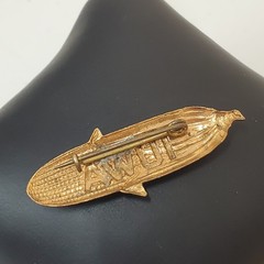 Vintage IOWA Corn Brooch Souvenir Gold Tone 2″ Brooch Pin