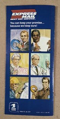 1977 USPS Postal Service EXPRESS MAIL NEXT DAY SERVICE Brochure – First Year