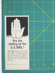 Print Ad Are You Holding Up The U.S. Mail USPS Zip Code Usage Reminder Vintage