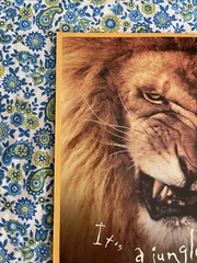 Vintage 1998 Army ROTC Recruitment Print Ad Lion