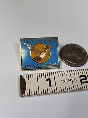 US Postal Service Santa Ana Division Lapel Pin California Eagle Delivers Letter