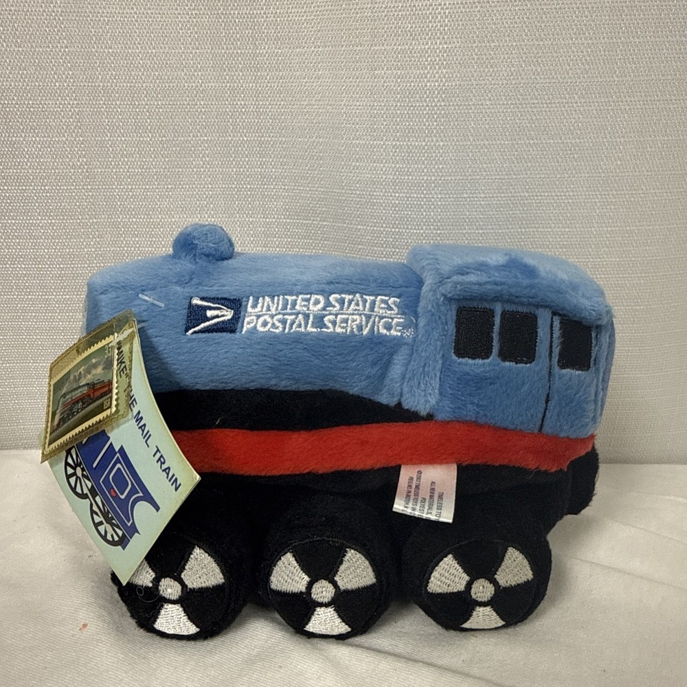 U S POSTAL SERVICE (MIKE THE MAIL TRAIN) PLUSH 2003 PLUS STAMP-RARE- SALE