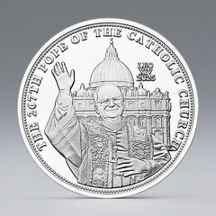 Pope Leo XIV Francis Challenge Coin Collectable 267th Pope Souvenir 1-pc