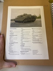 Vintage Royal Ordnance Challenger Main Battle Tank Military Vehicle Brochure