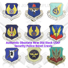 New Air Force Security Police SP Beret Crests Most Command TAC ACC ATC USAFE MAC