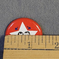 Vintage 1968 Nixon Agnew Presidential Campaign Button Pin Republican Elephant