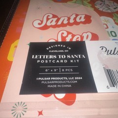 LETTERS TO SANTA POSTCARD KIT 6″ x9″ 8PCS PULSAR PRODUCTS, LLC 2024 New In Pack