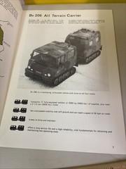Vintage Hagglunds BV 206 Swedish All Terrain Carrier Military Vehicle Brochure