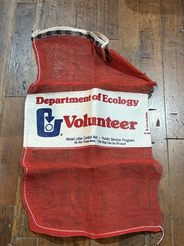 great graphics, Vintage nos litter bag Washington state department of ecology