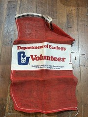 great graphics, Vintage nos litter bag Washington state department of ecology