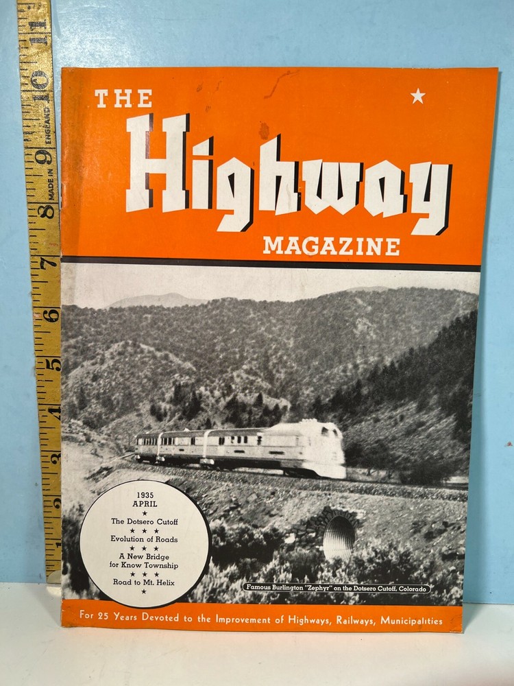 1935 April The Highway Magazine – Highways, Railways & Bridges & Infrastructure