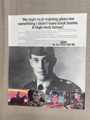 U.S. Military Recruitment Army Be All You Can Be 1985 Magazine Advertisement