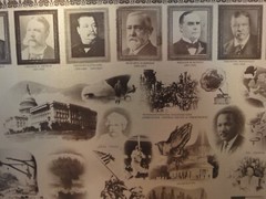Rare! Vintage United States Bicentennial History Tin Lithograph Plaque. J Ligon