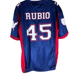 GOP Jerseys USA 45 Rubio Patriotic Jersey Size Large Red White Blue Florida