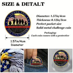 Thank You Coins Collectable Coin Commemorative Military Police Fire Teacher