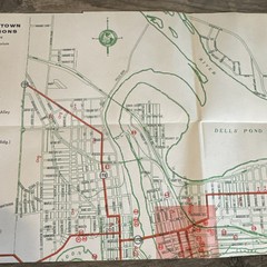 Eau Claire, WI Chamber of Commerce Map Guide 1950’s Travel Information
