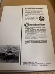 VTG NAPCO M41 General Motors GM Detroit Diesel Allison Military Vehicle Brochure