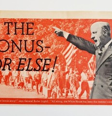1936 General Butler Military Headline Antique Ephemera Army Veterans Rights