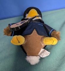 Guitar Slinging Cowboy Hat Eagle 6” USPS Postal Plush Collectible Beanie Belly