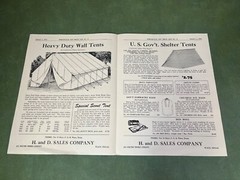 H & D US Government Surplus Merchandise Sales Brochure Waco Texas