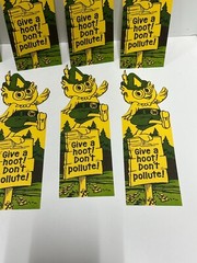 Vtg Woodsy The Owl Give A Hoot Don’t Pollute! Book markers lot of 10 collectible