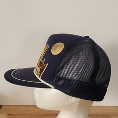 U.S. Mail Express Mail Next Day Service Trucker Hat 80s/90s Navy Blue Yellow
