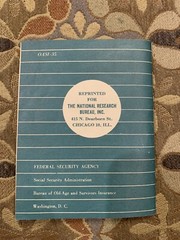 Federal Security Agency Your Social Security Information Booklet OASI-35