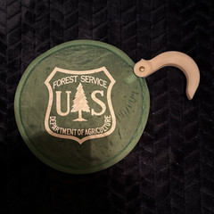 U.S. Forest Service Department of Agriculture Green Government Hand Fan 10in