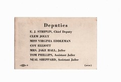 Jake Hall DeKalb County GA Candidate for Sheriff Advertising Political Card 1930