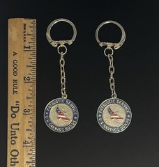 Vintage US Savings Bonds Promotional Advertising Keychains Lot of 2